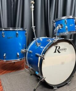 Rogers Vintage Drums Holiday 3pc Cleveland / Dayton Blue Sparkle Kit