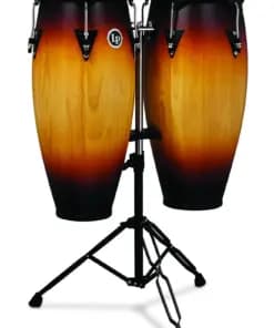 LP City Series Congas 10 in. and 11 in. Vintage Sunburst With Stand LP646NY-VSB