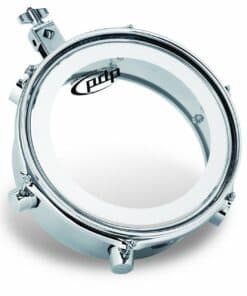PDP Mini Timbale PDMT410 4 x 10 in. Chrome Steel With Bracket
