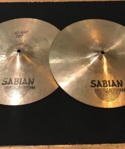 Sabian Used Cymbals 80’s Vintage 14 in. Hi Hat Pair 1245g Top 970g Bottom
