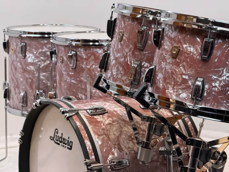 Ludwig 12/13/14/16/20 Classic Maple Drum Set - Exclusive Rose Marine Pearl