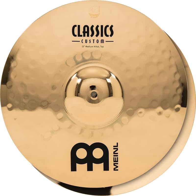 Meinl 15'' Classics Custom Brilliant Medium Hihat, pair