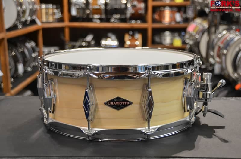 Craviotto Nashville Classic Series 5.5x14 Poplar Snare Drum - "Oil Finish"