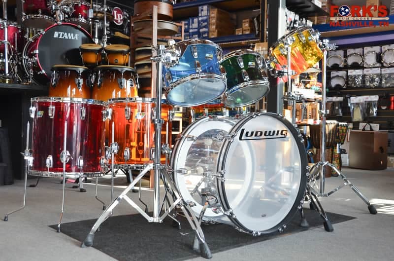 Ludwig Vistalite Jellybean 8 Piece Drum Kit