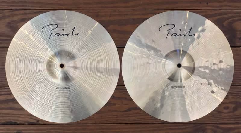 USED Paiste Dimensions 15" Thin Heavy Hi-Hat Cymbals (Pair)