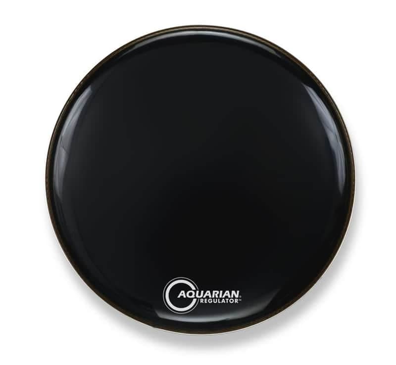 Aquarian Regulator Black Video Gloss Bass Drum 24"