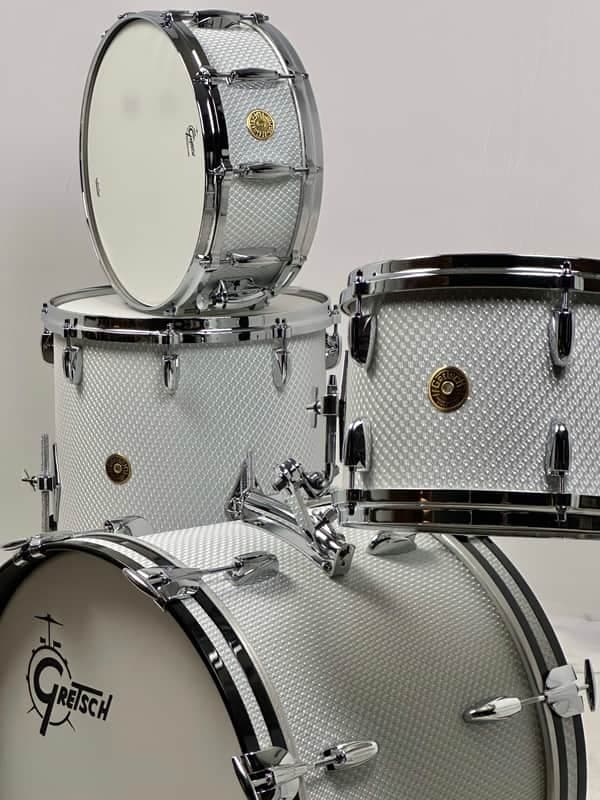 Gretsch 20/12/14/5.5x14" USA Custom Drum Set - 3D Moire w/ Vintage Build