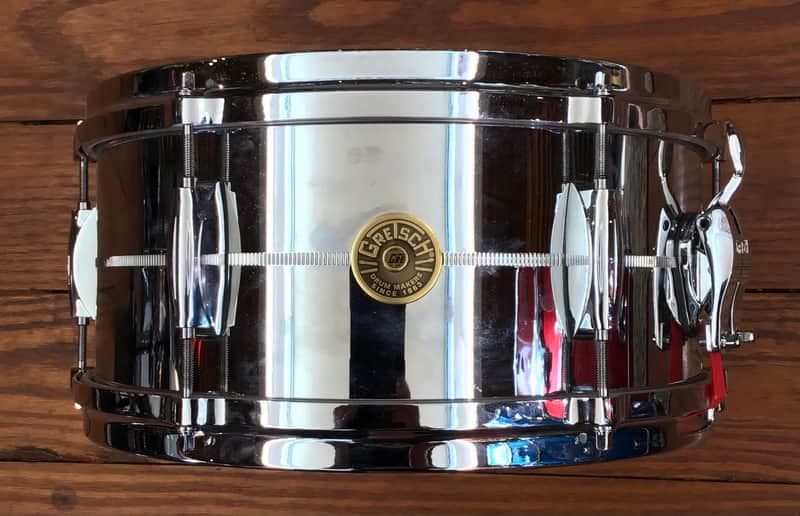 USED Gretsch 7x13 Chrome Over Brass Snare Drum