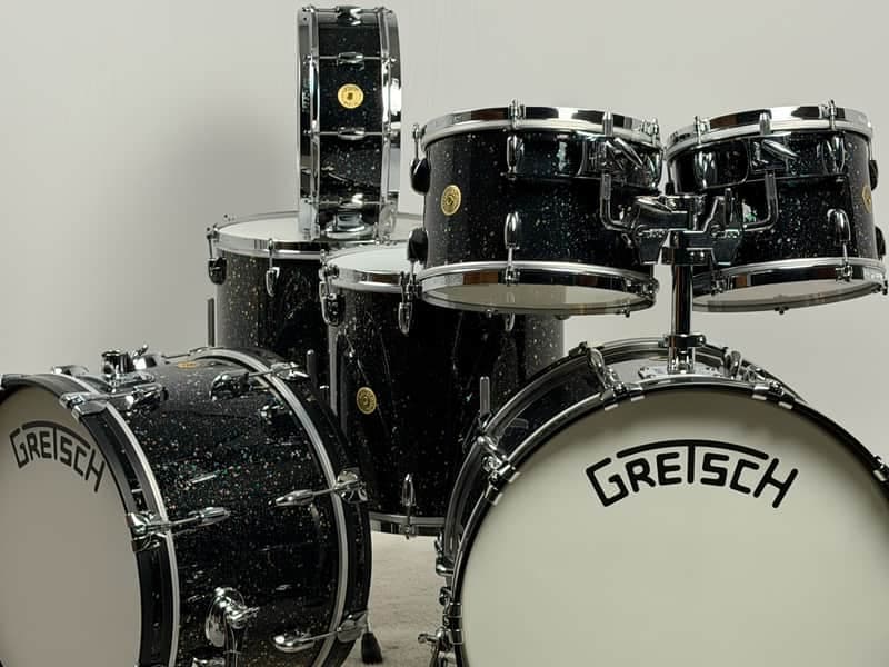 Gretsch 22/20/10/12/14/16/5.5x14" Solid Craviotto SD Broadkaster Drum Set - Mardi Gras
