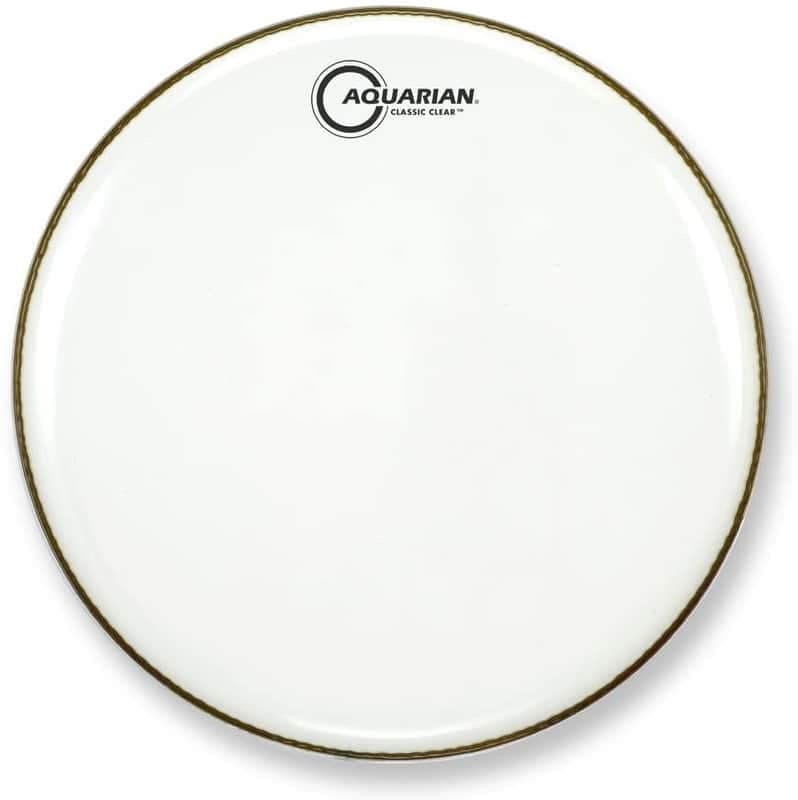 Aquarian Classic Clear White Video Gloss Bass Drum 24"