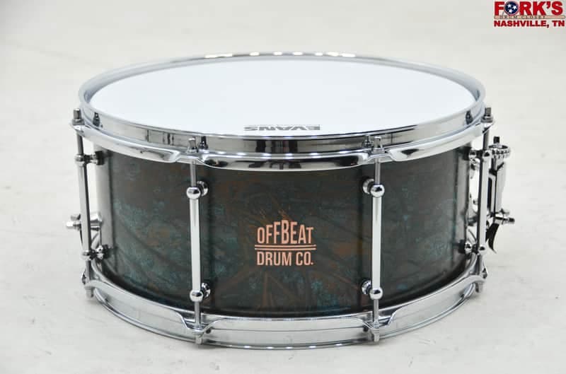 OFFBEAT Drum Co. 6.5x14" Copper Snare w/Maple Rings