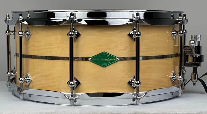 Craviotto 6.5x14" 20th Anniversary Snare Drum - Carpathian Spruce w/ Abalone Inlay
