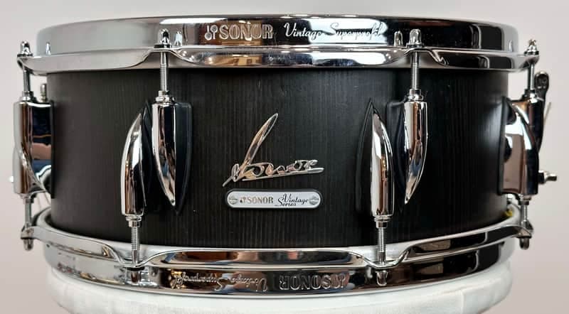 Sonor 5.75x14" Vintage Series Snare Drum - Black Stain