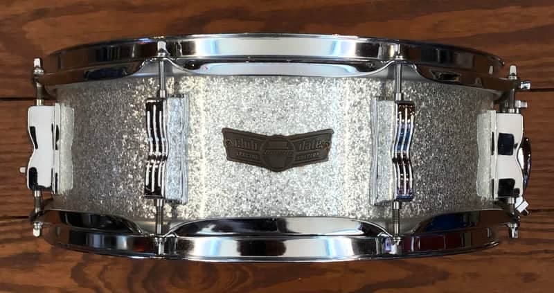 USED Ludwig Club Date 5x14 Snare Drum - "Silver Sparkle"