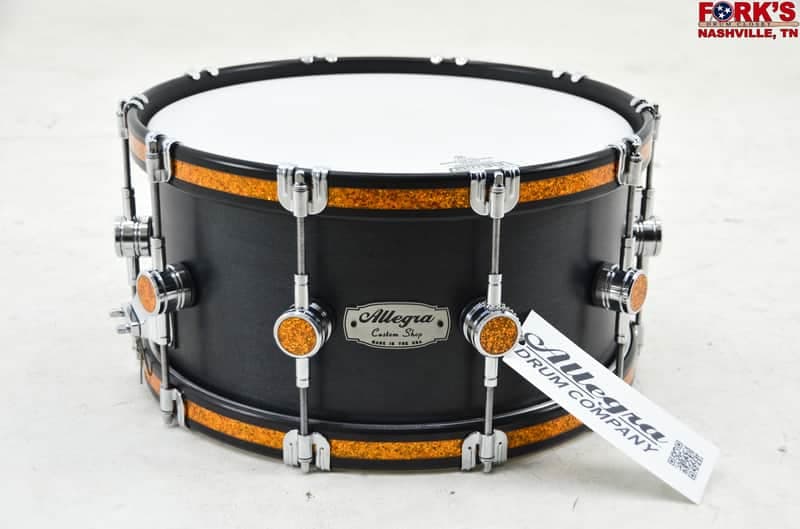 Allegra Custom Shop 6.5x14 Maple Snare Drum "Black Semi Gloss"