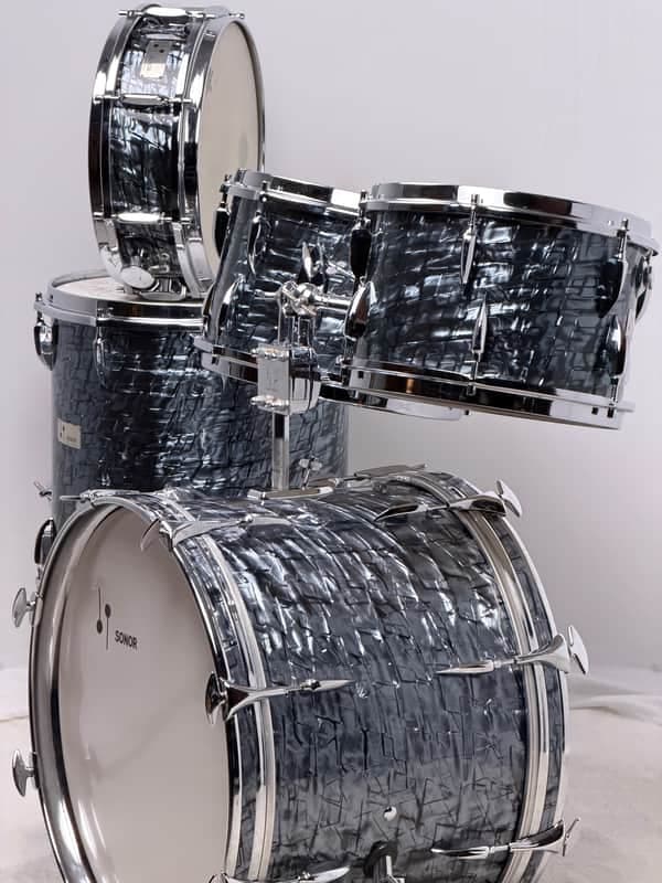 Sonor 20/12/13/16/5x14" 60's “New York” Drum Set Slate Pearl