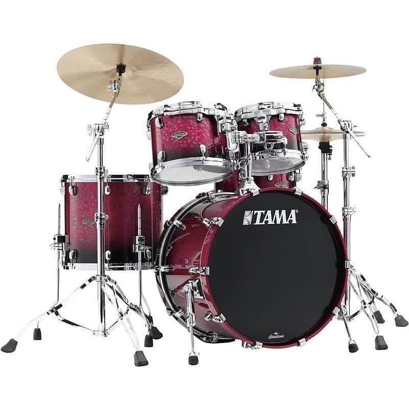 Tama Starclassic Walnut Birch 4pc Drum Kit - "Molten Dark Raspberry Fade"