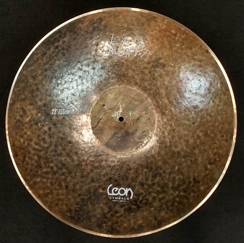 Leon 22" Flat Bell Raw/Lathed Ride Cymbal - 2153g