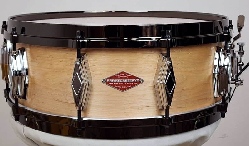 Craviotto 5.5x14 solid Birdseye Maple Private Reserve Snare Drum Builder’s Choice - Unique