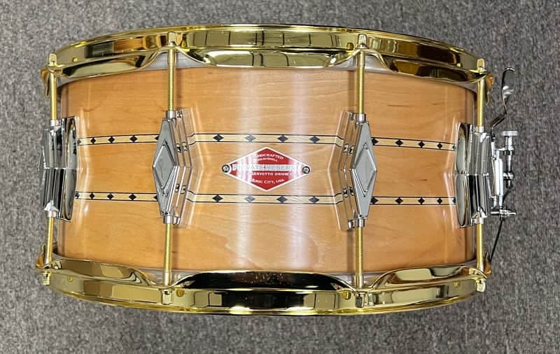 Craviotto 6.5x14 solid maple Private Reserve Snare Drum Builder’s Choice from Steve’s studio