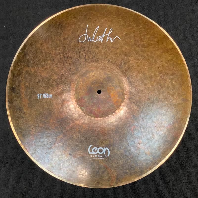 Leon 21" Flat Bell Raw Ride Cymbal - 2515g